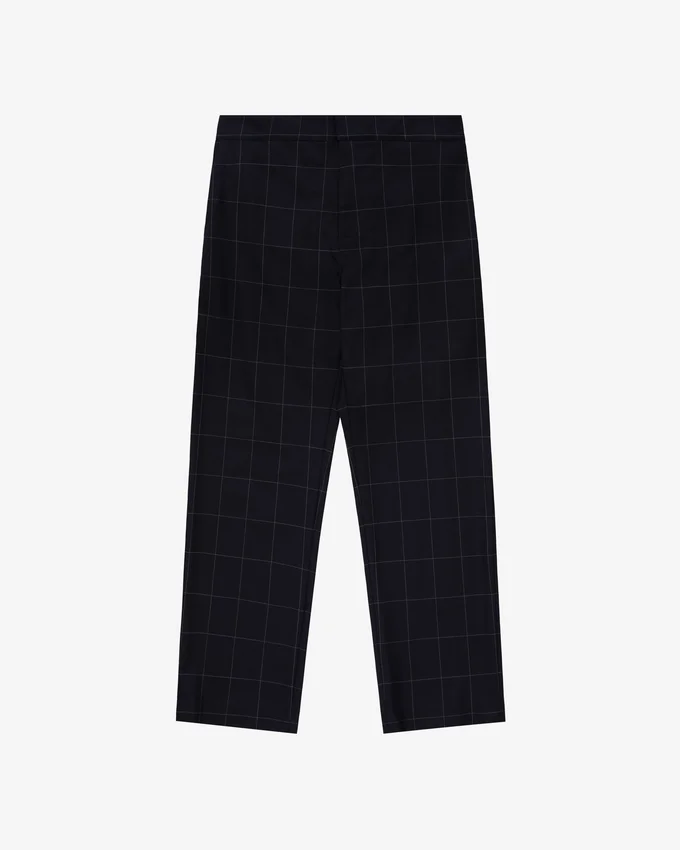 Windowpane Elasticated Waist Suit Trouser