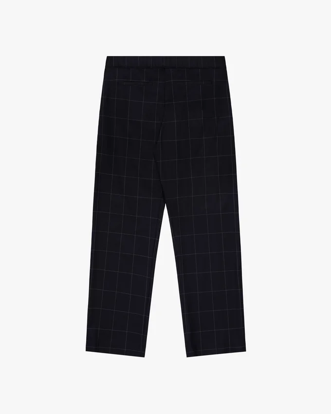 Windowpane Elasticated Waist Suit Trouser