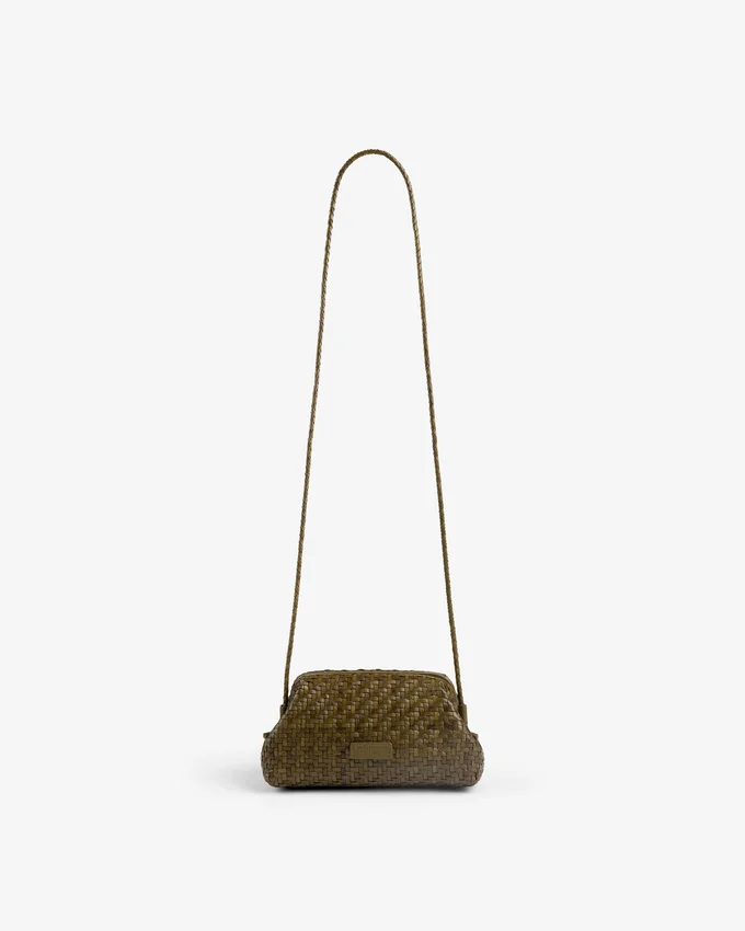 Woven Leather Shoulder Bag