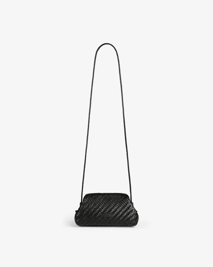 Woven Leather Shoulder Bag