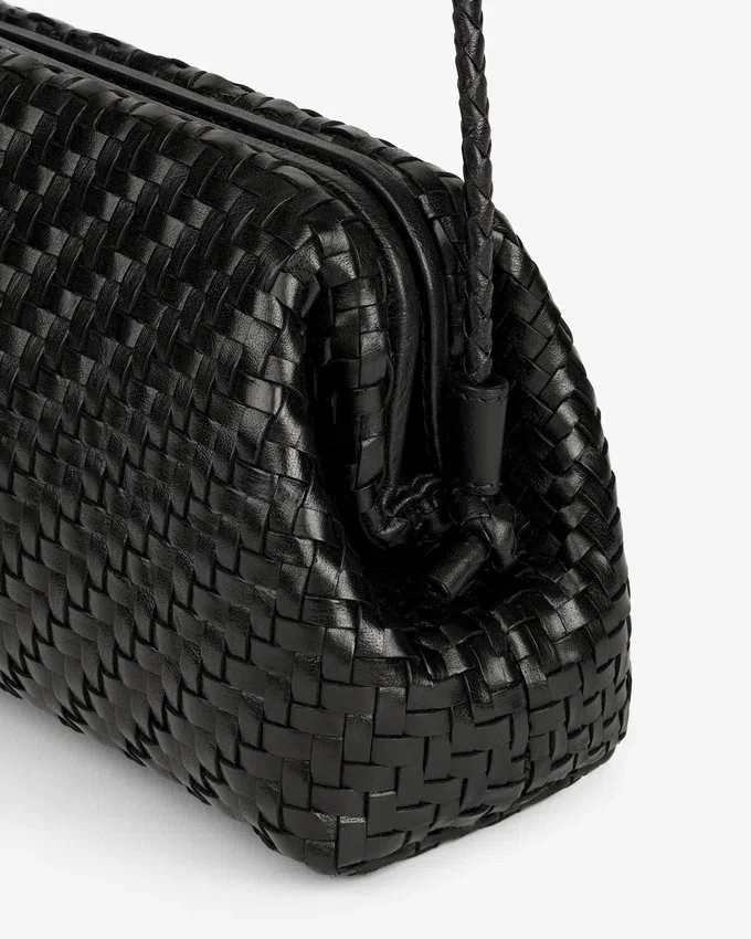 Woven Leather Shoulder Bag