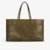 Woven Leather Tote Bag