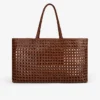Woven Leather Tote Bag