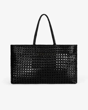 Woven Leather Tote Bag
