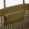 Woven Leather Tote Bag