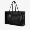 Woven Leather Tote Bag