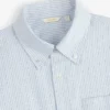 Yarn Dyed Striped Crest Shirt