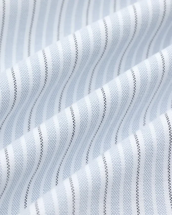 Yarn Dyed Striped Crest Shirt
